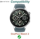 Muvit Smartwatch Magnetic Fast Charger Compatible with OnePlus Watch 2R- WHITE